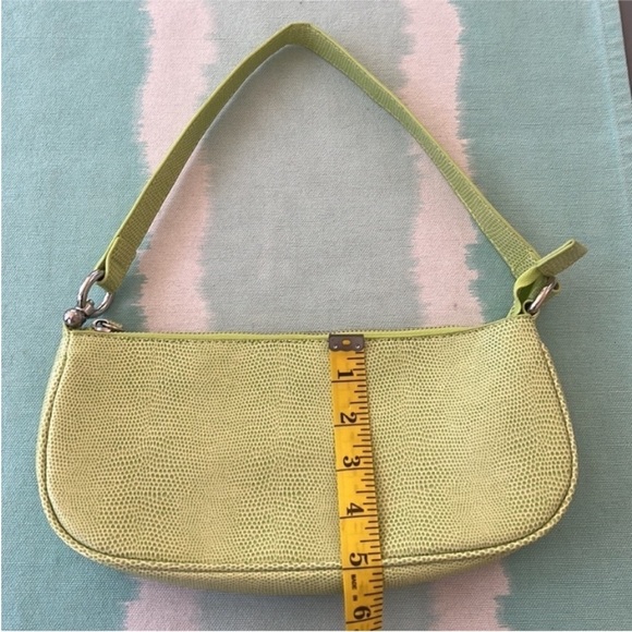 Urban Outfitters Green‎ Faux Snake Skin Shoulder Bag Purse - Picture 8 of 10